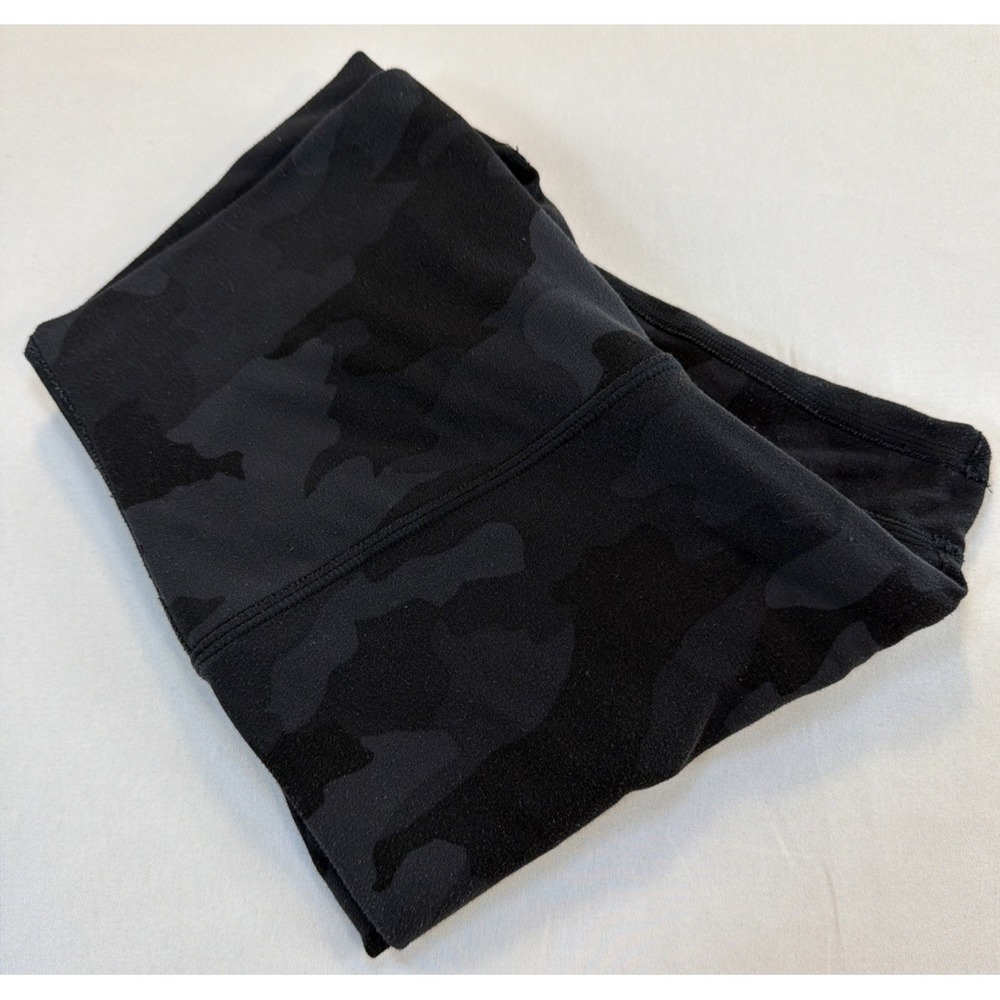 Lululemon Align Crop 22" Incognito Gray Camo Leggings Women's Sz 4 Yoga Pants